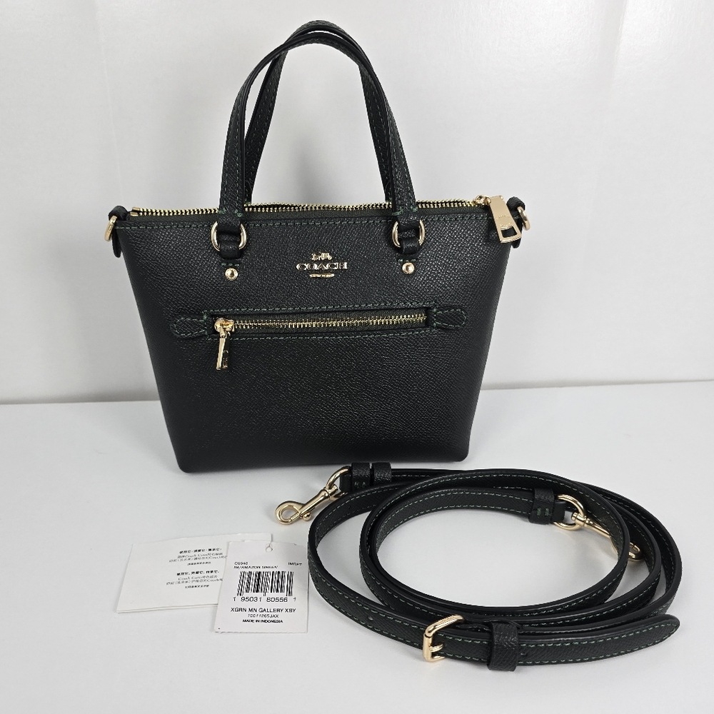 Coach Mini Gallery Crossbody in Amazon Green